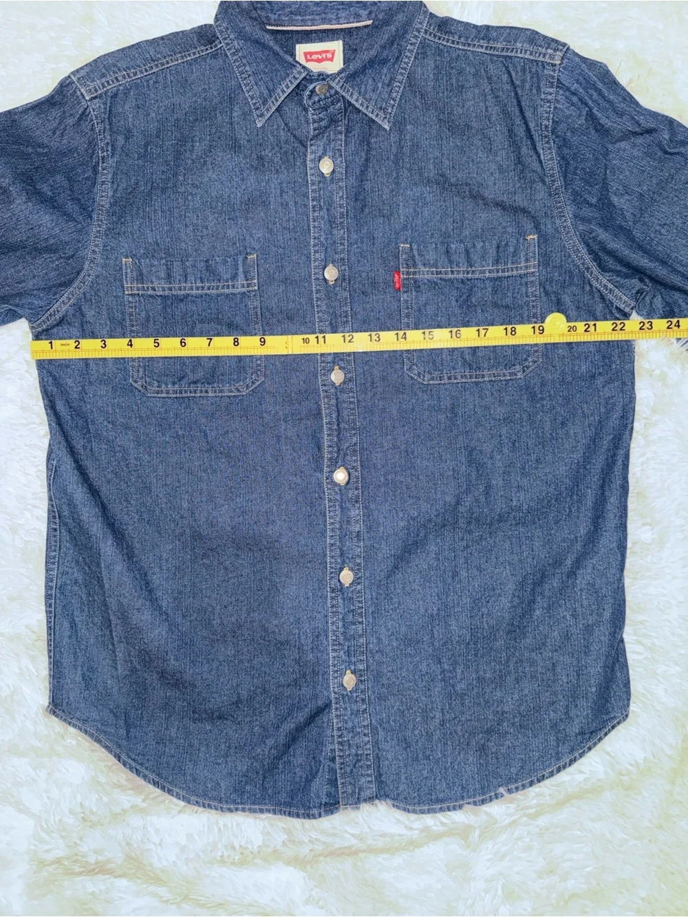 Levi's Blue Denim Button-Up Shirt
